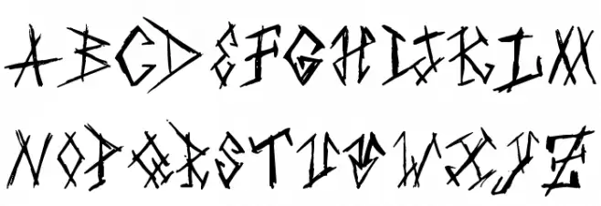 Punkstoric フォント 大文字