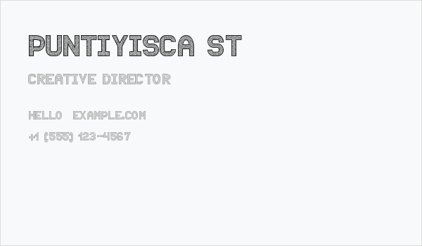 Puntiyisca St Business Card