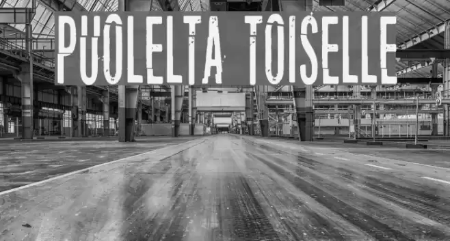 Puolelta toiselle Font examples