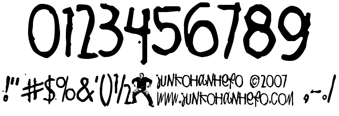 Puoli-ihminen Font OTHER CHARS