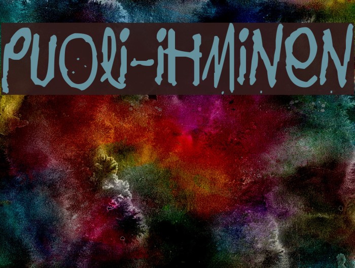 Puoli-ihminen Font examples