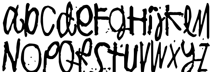 Puoli-ihminen Font LOWERCASE