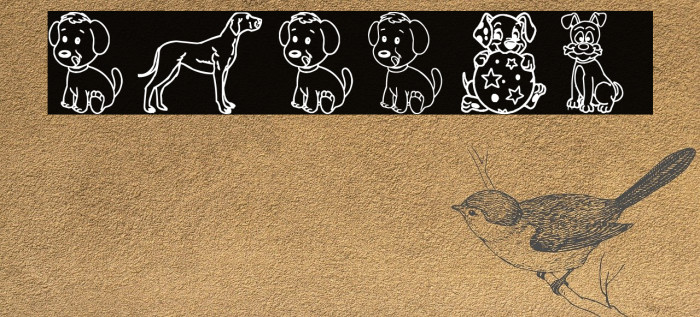 Pupies Font examples