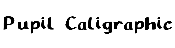 Pupil Caligraphic  Frei Schriftart Herunterladen
