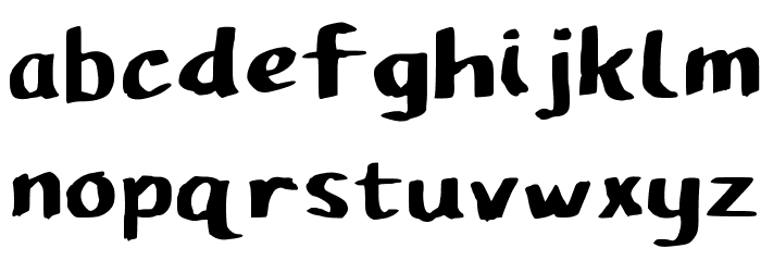 Pupil Caligraphic Font LOWERCASE