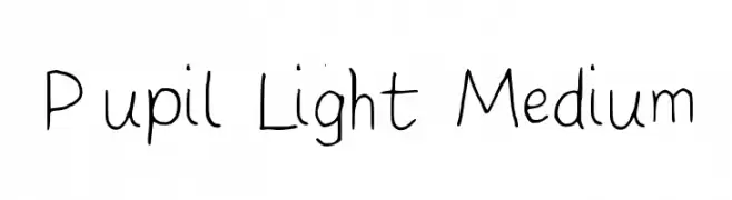 Pupil Light Medium  les polices de caractères gratuit tlcharger