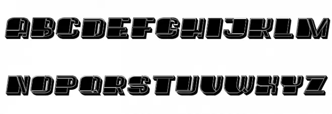 Puppet Filled Italic Schriftart Groß
