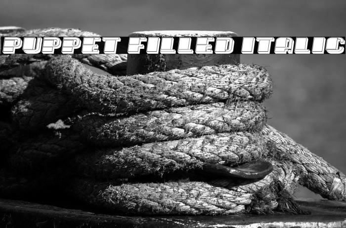 Puppet Filled Italic Example 2