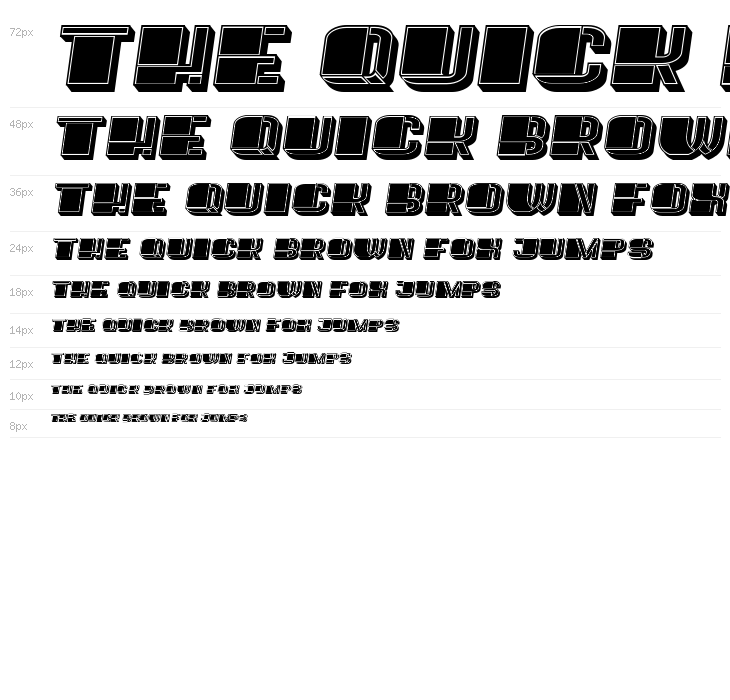 Puppet Filled Italic Waterfall