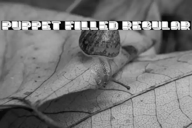 Puppet Filled Regular Font examples