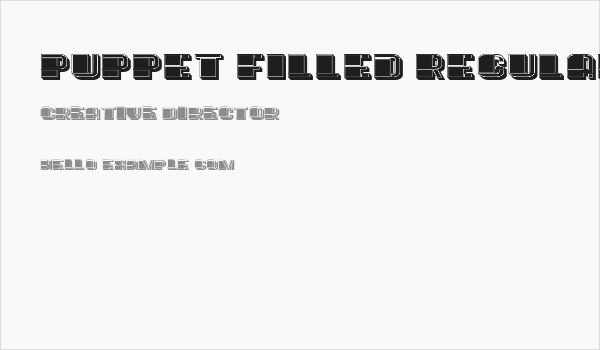 Puppet Filled Regular Business Card