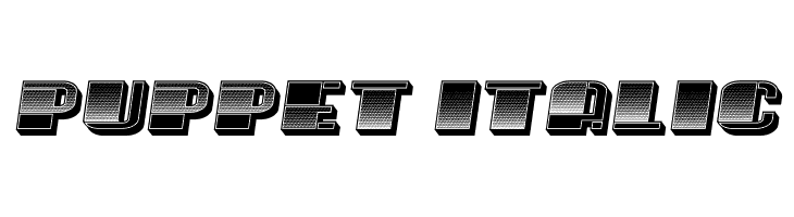 Puppet Italic  Frei Schriftart Herunterladen