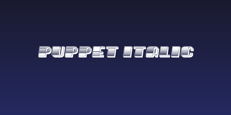 Puppet Italic Social Header
