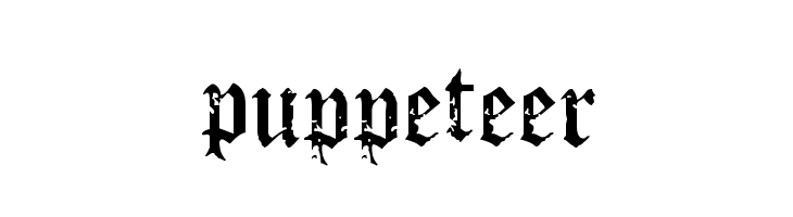 Puppeteer  Free Fonts Download