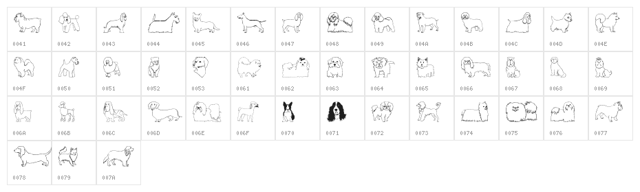 Puppins Character Map