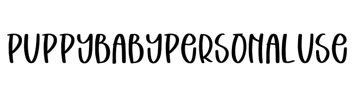 Puppy Baby Personal Use  Frei Schriftart Herunterladen