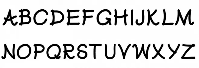 PuppyLoveBold Caratteri MAIUSCOLE