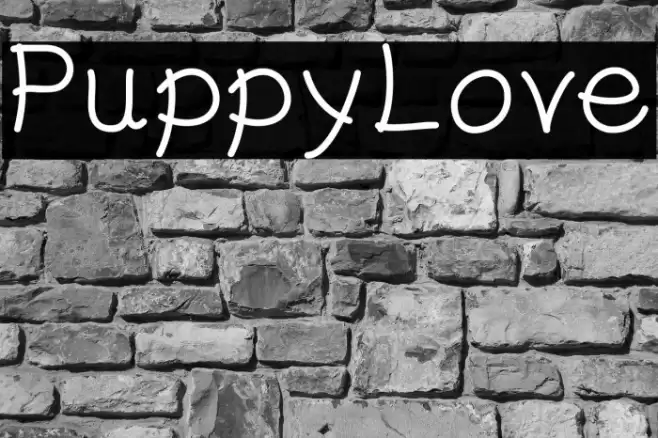 PuppyLove 字体 examples