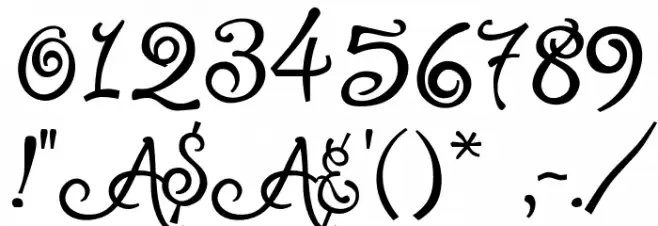 PuppyPooky Font OTHER CHARS