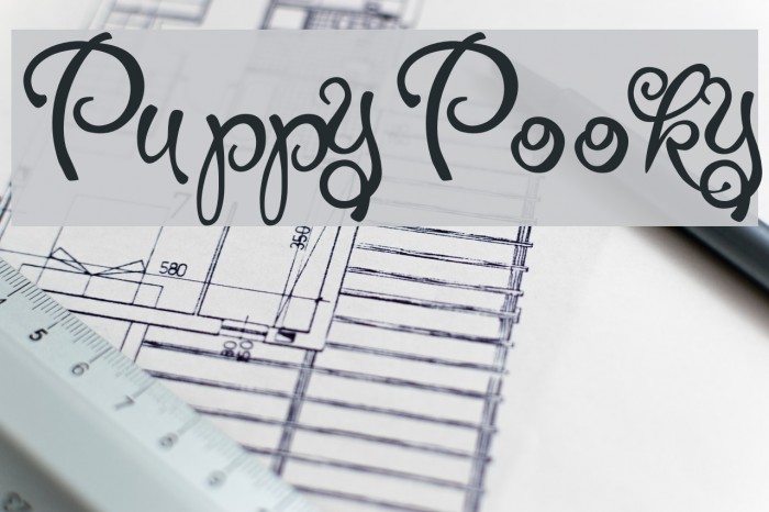 PuppyPooky Font examples