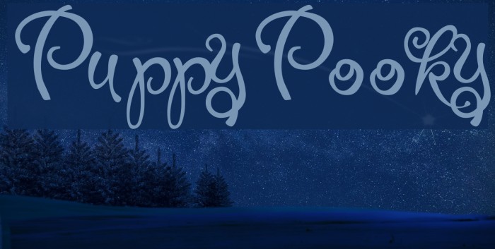 PuppyPooky Font examples