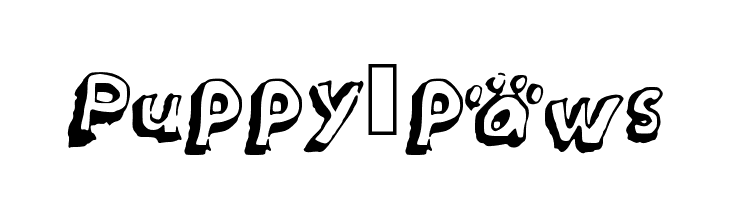 Puppy_paws  Скачать бесплатные шрифты
