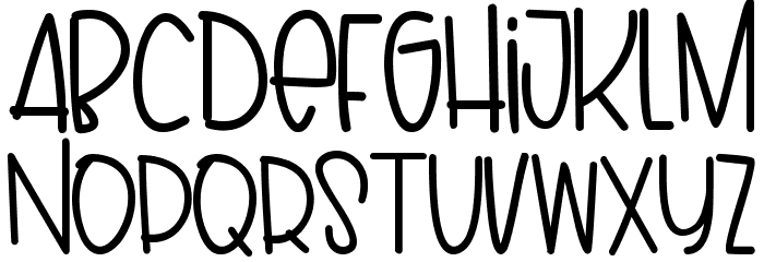Puppy Font LOWERCASE
