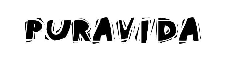 PuraVida  font caratteri gratis