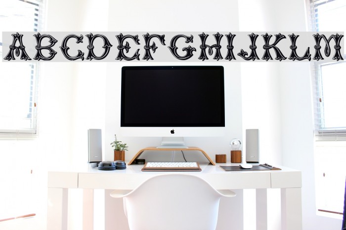 Purcell!` Font examples