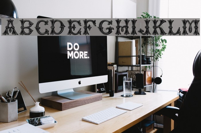 Purcell!` Font examples