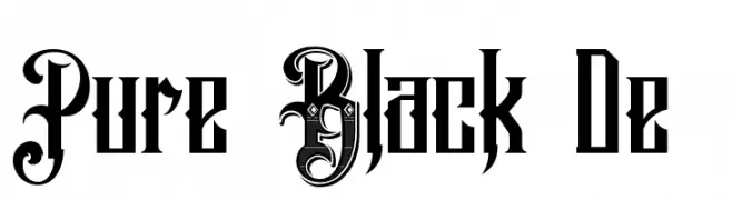 Pure Black Demo  baixar fontes gratis