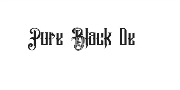 Pure Black Demo Logo