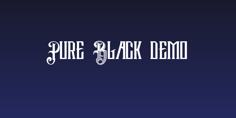 Pure Black Demo Social Header