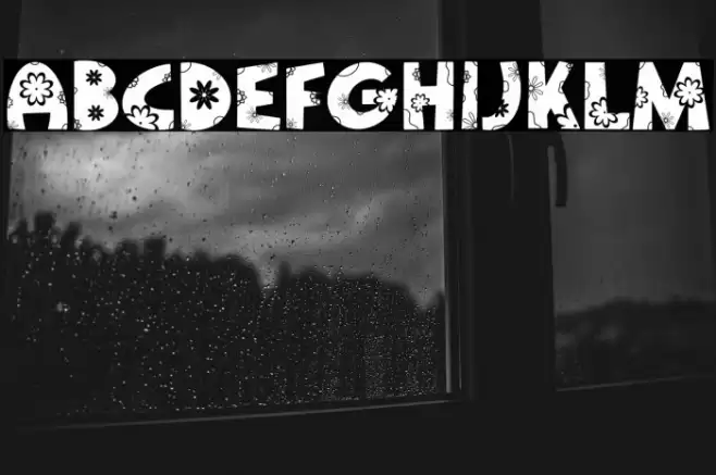 Pure Blossom Font examples