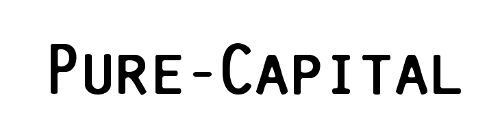 Pure-Capital  Frei Schriftart Herunterladen