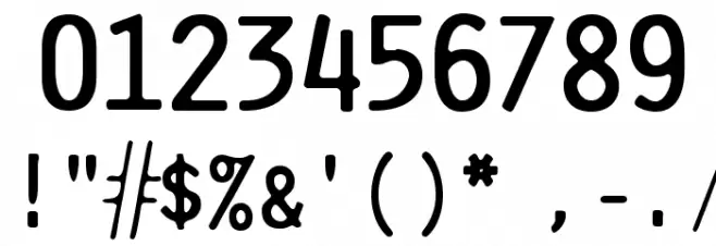 Pure-Capital フォント その他の文字