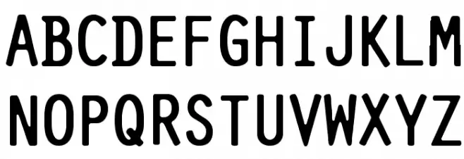 Pure-Capital Font UPPERCASE