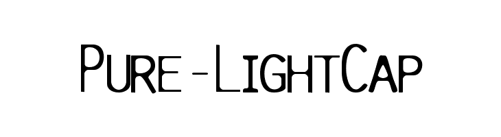 Pure-LightCap  免费字体下载