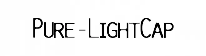Pure-LightCap  フリーフォントのダウンロード