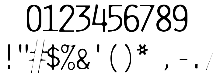 Pure-LightCap Font OTHER CHARS