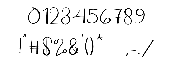 Pure Love Font OTHER CHARS