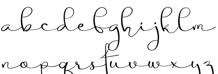 Pure Love Font LOWERCASE