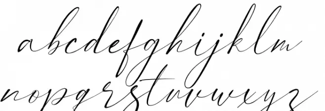 Pure+Lovely Font LOWERCASE