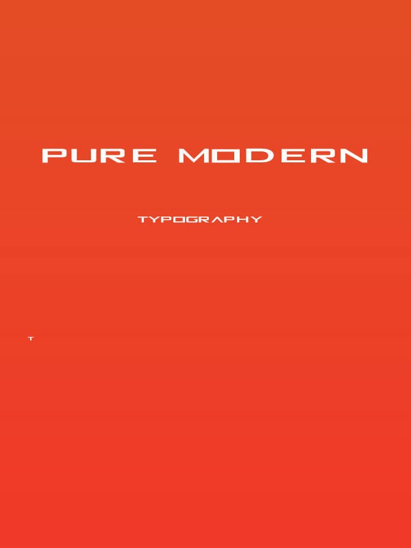 Pure Modern Poster