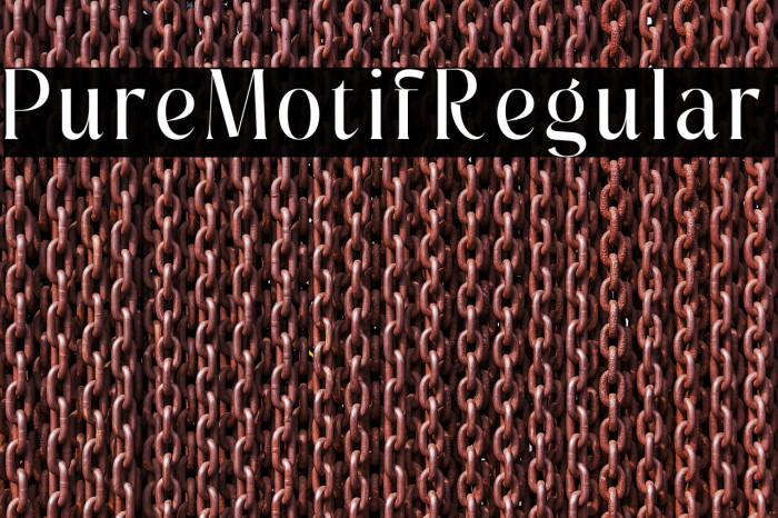 Pure Motif Regular Example 1