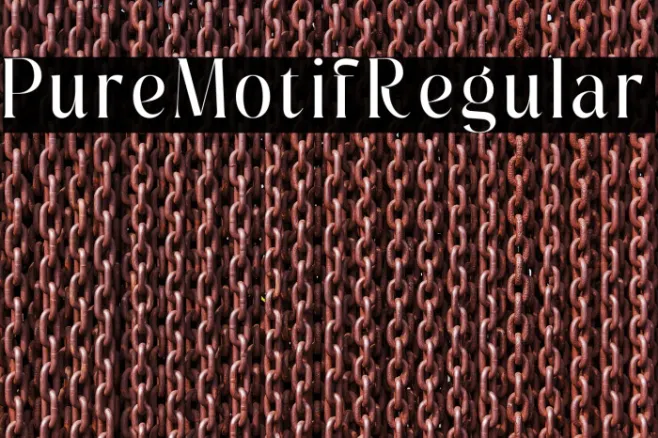 Pure Motif Regular Example 1
