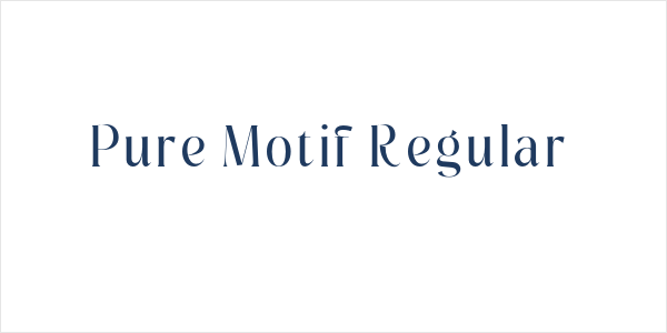 Pure Motif Regular Logo