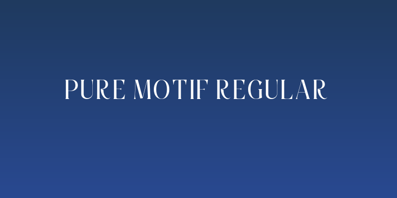 Pure Motif Regular Social Header