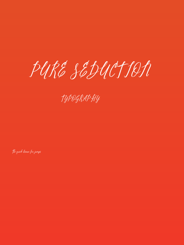 Pure Seduction Poster