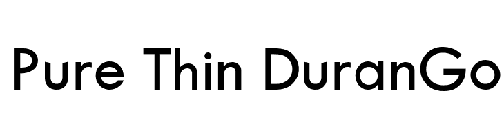 Pure Thin DuranGo Font